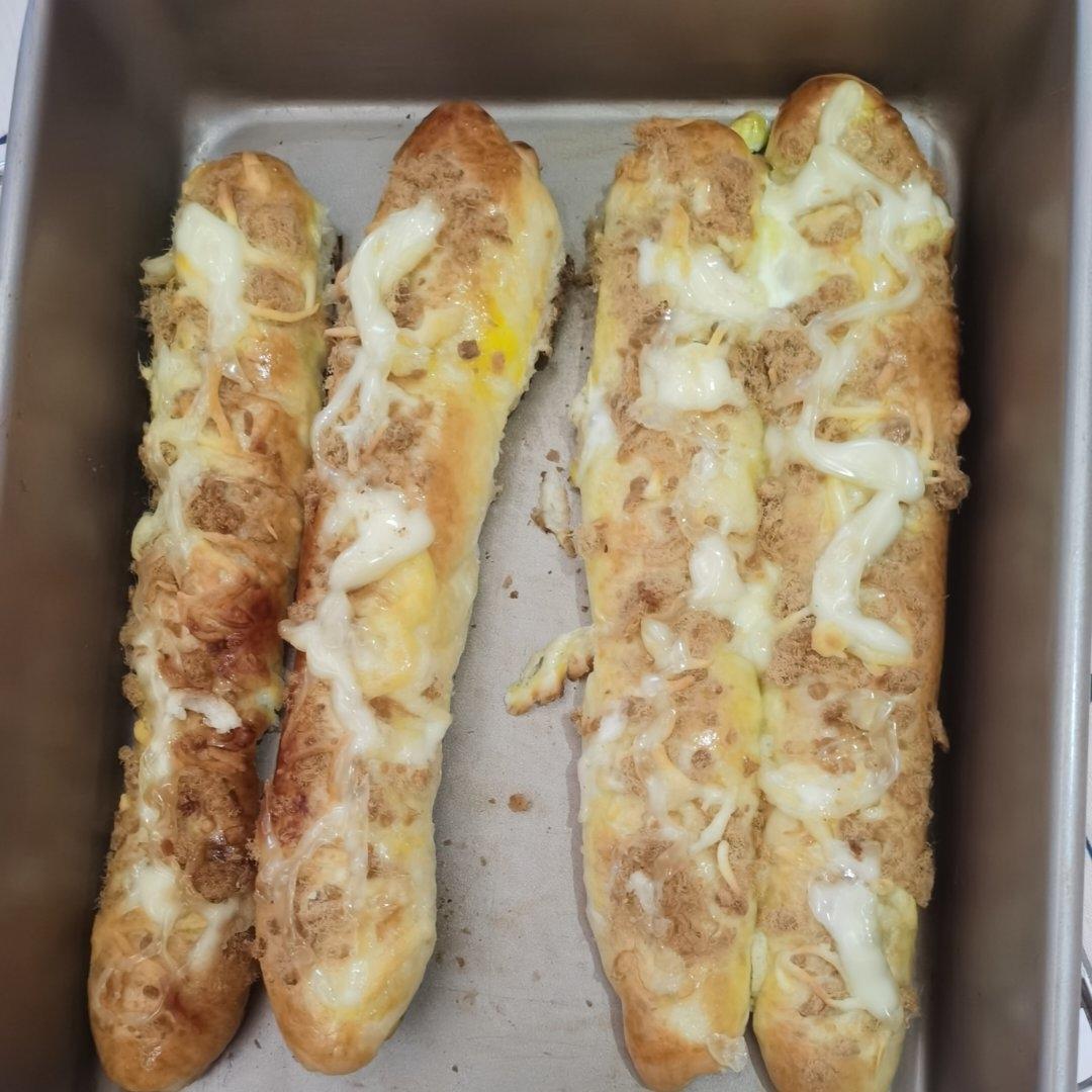 自用10年的台式万能面团新食谱来啦-肉松芝士条面包