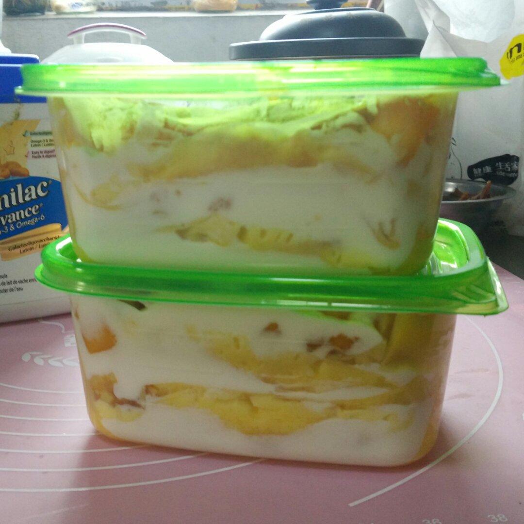 我们家的盒装千层芒果