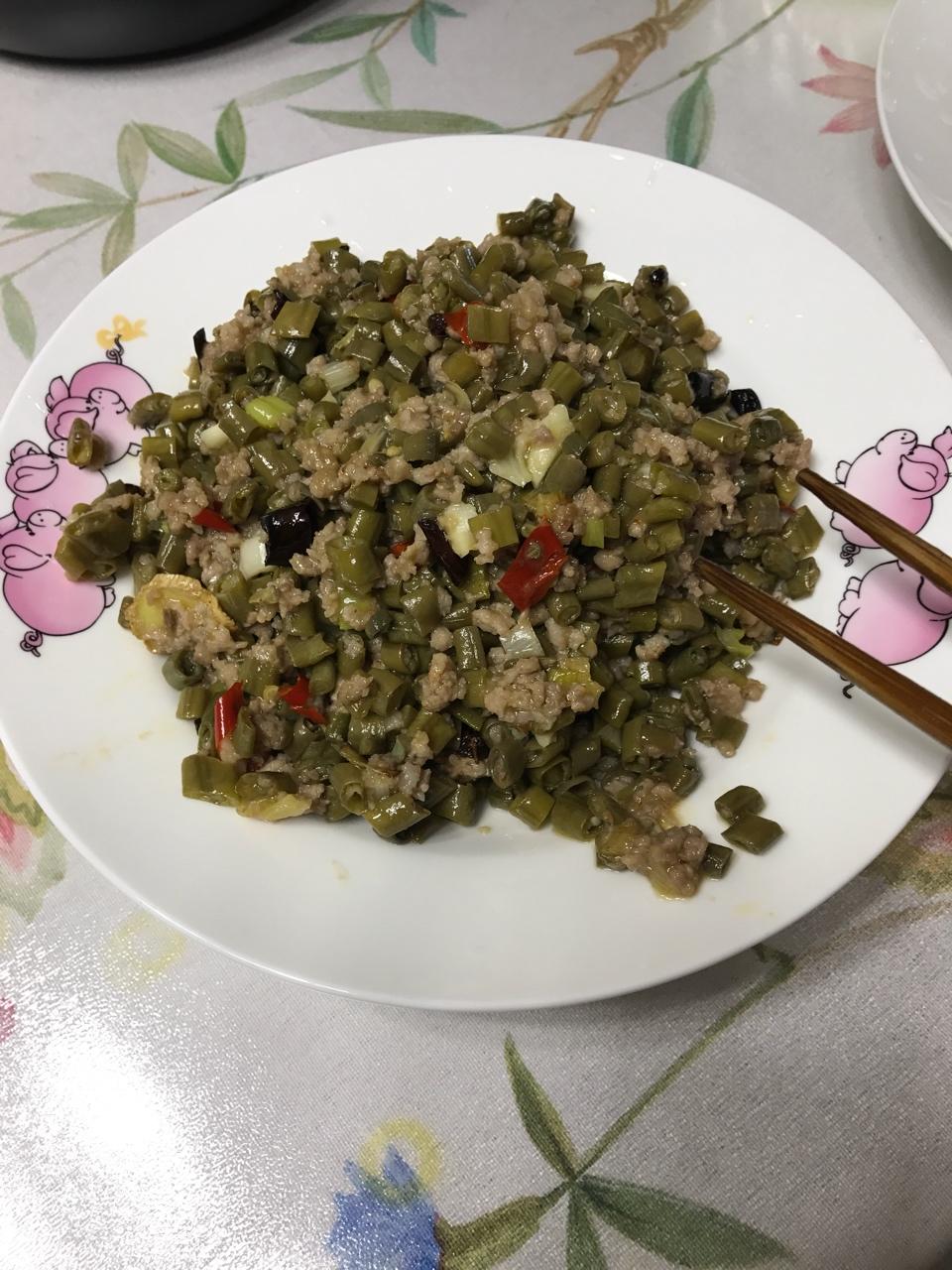 酸豆角肉沫