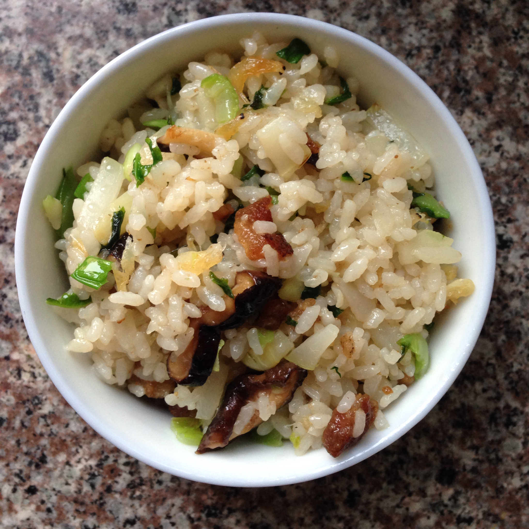 honjonana做的芥菜饭温州版