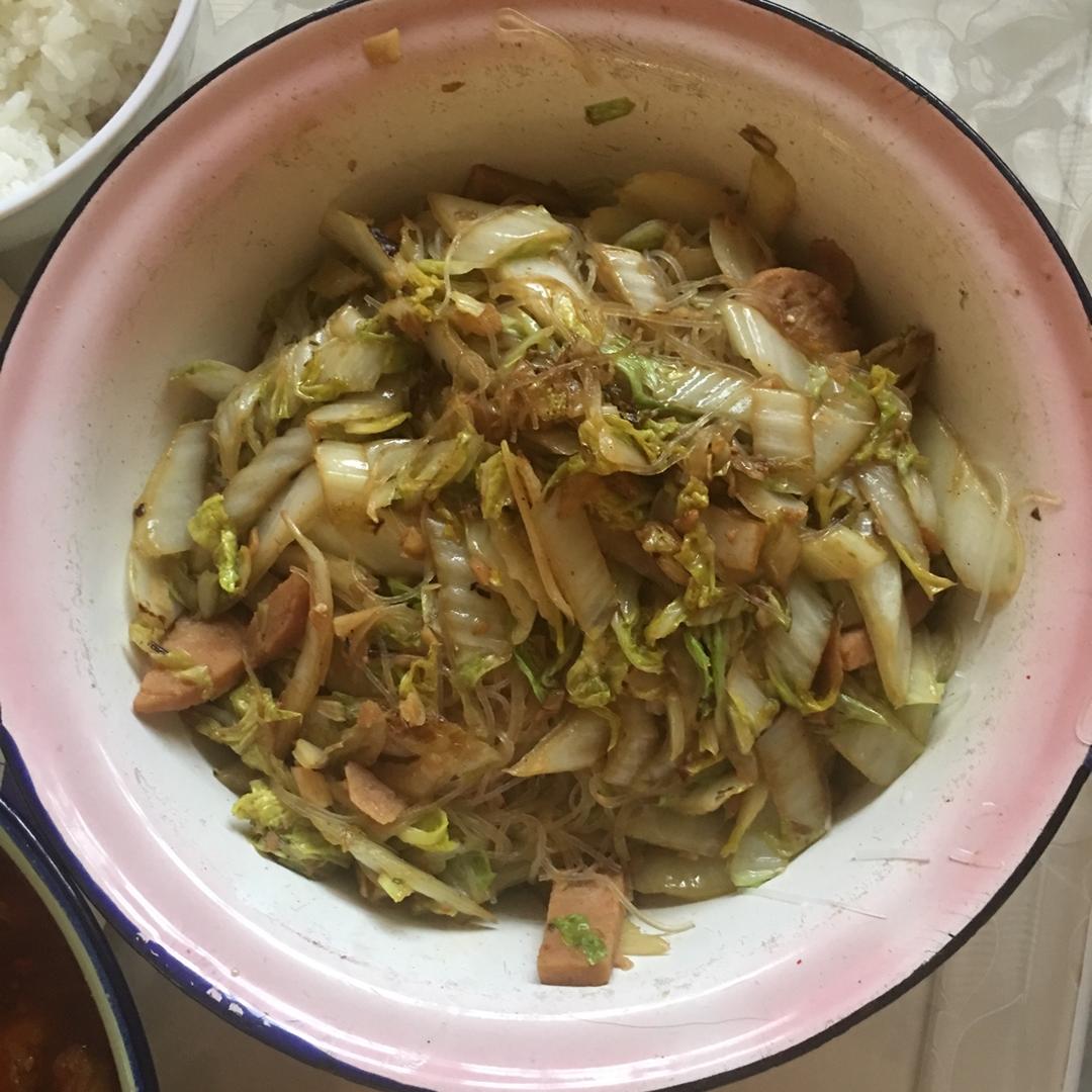 白菜炒粉丝