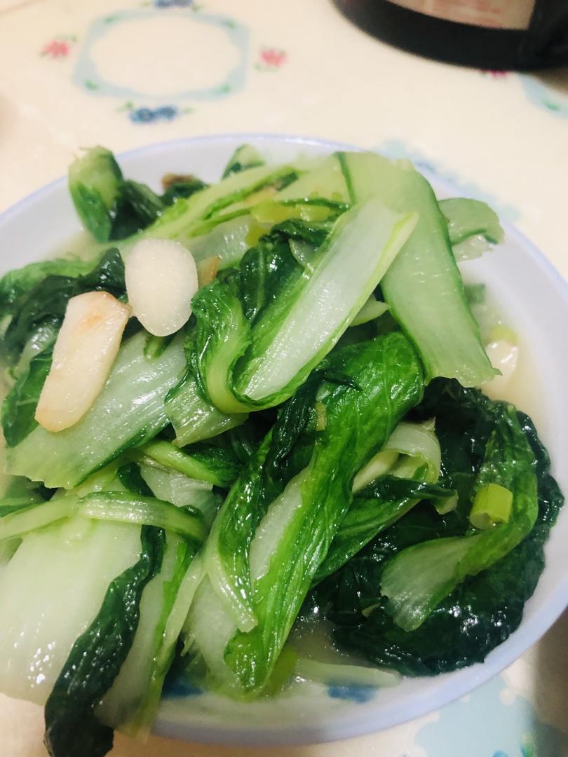 不下厨房的小厨人做的清炒毛白菜