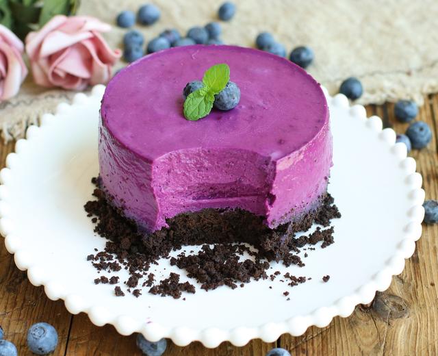 蓝莓酸奶冻芝士蛋糕的做法