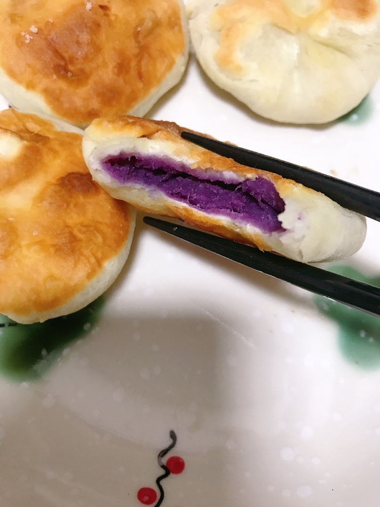 【紫薯饼】早餐|主食都是很健康美味～