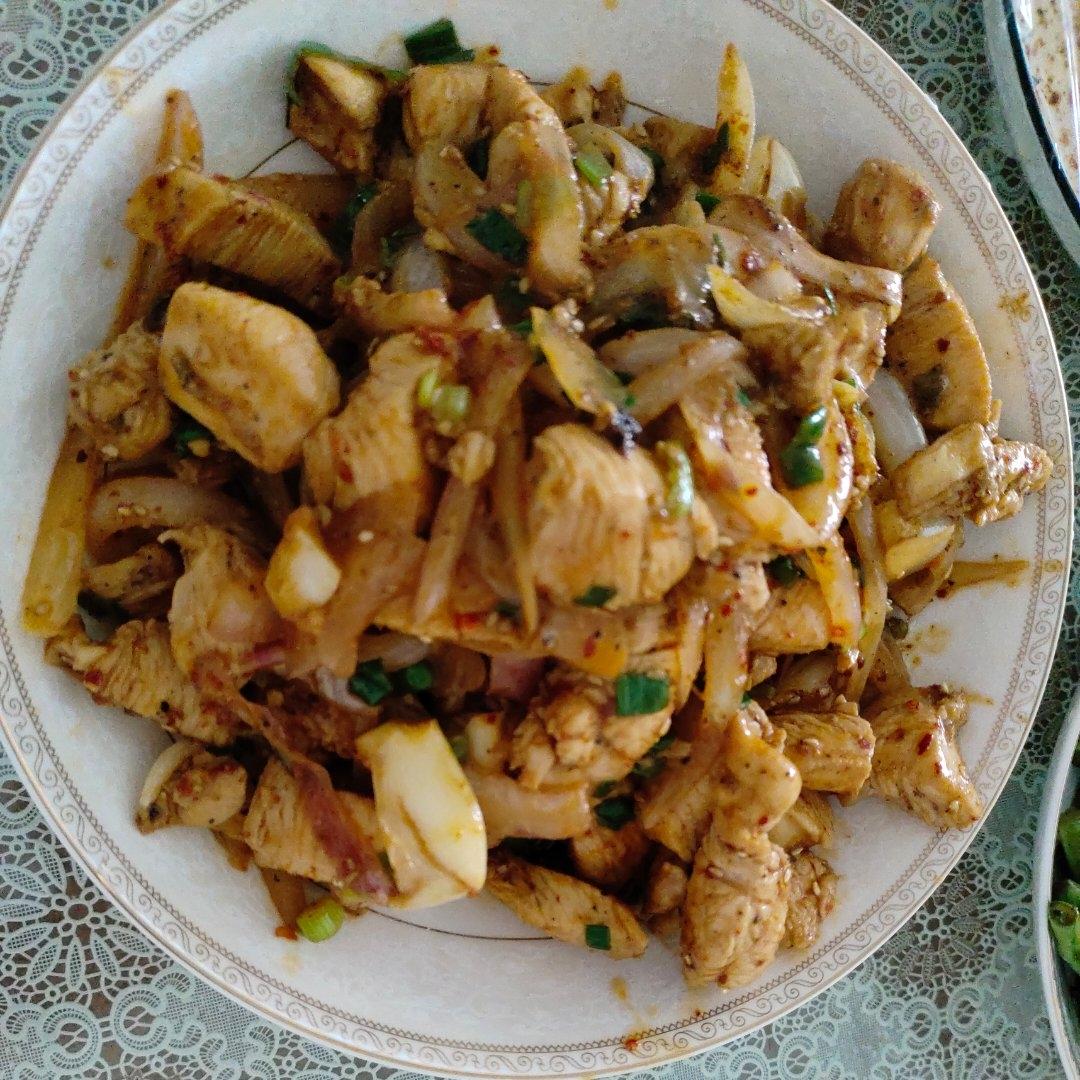 孜然蒜香鸡胸肉