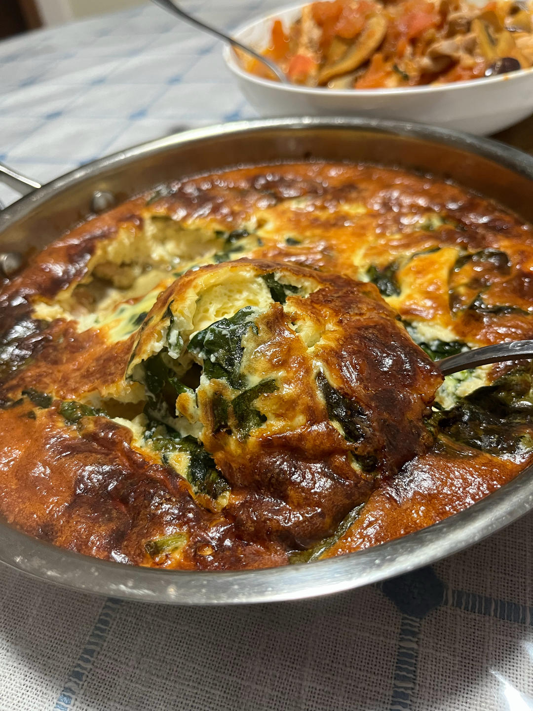 菠菜培根意式蛋饼Spinach&bacon frittata
