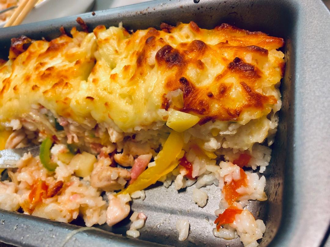 番茄鸡肉浓情焗饭【两人份】