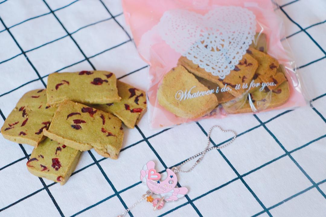 抹茶蔓越莓饼干