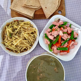 再做单饼/烙黑全麦饼