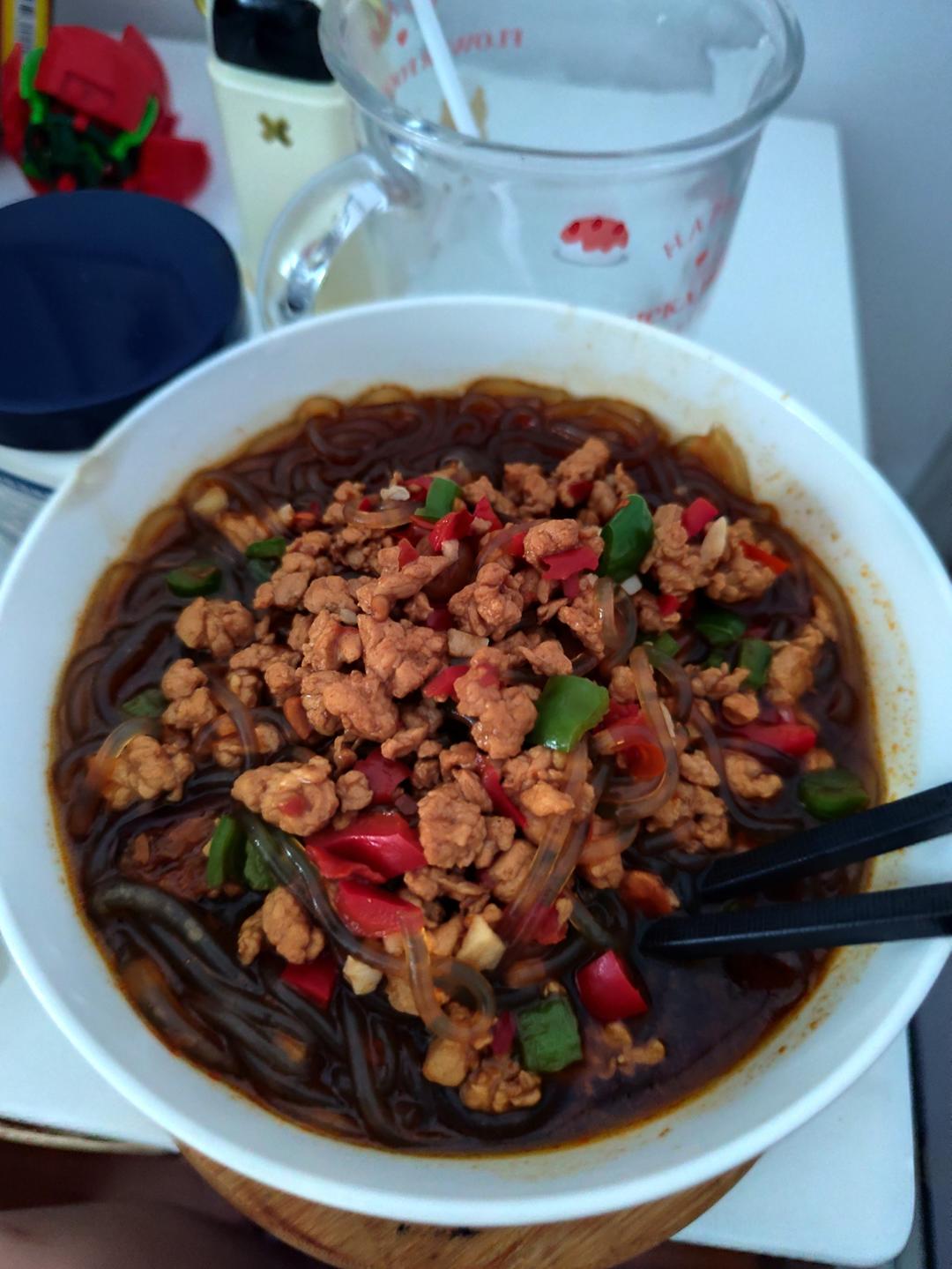蚂蚁上树——肉沫粉条