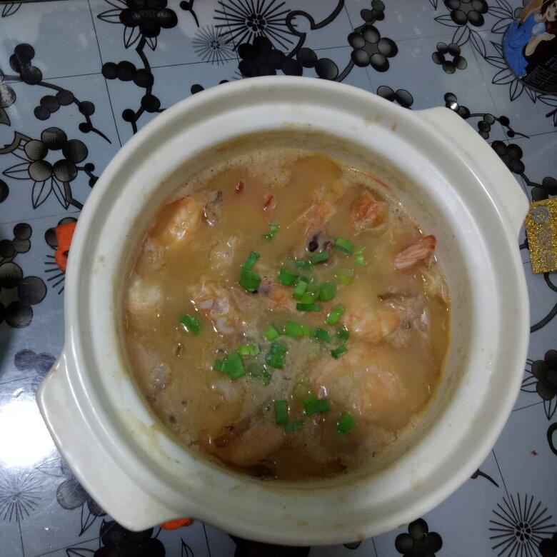 十五分钟快手之砂锅鲜虾粥(附5分钟电饭煲电压力锅更快捷方法)