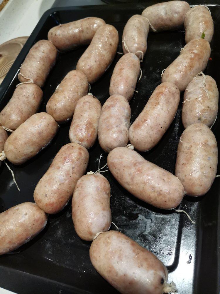 能量满满的猪肉脆皮肠(烤肠、灌肠、自制香肠)