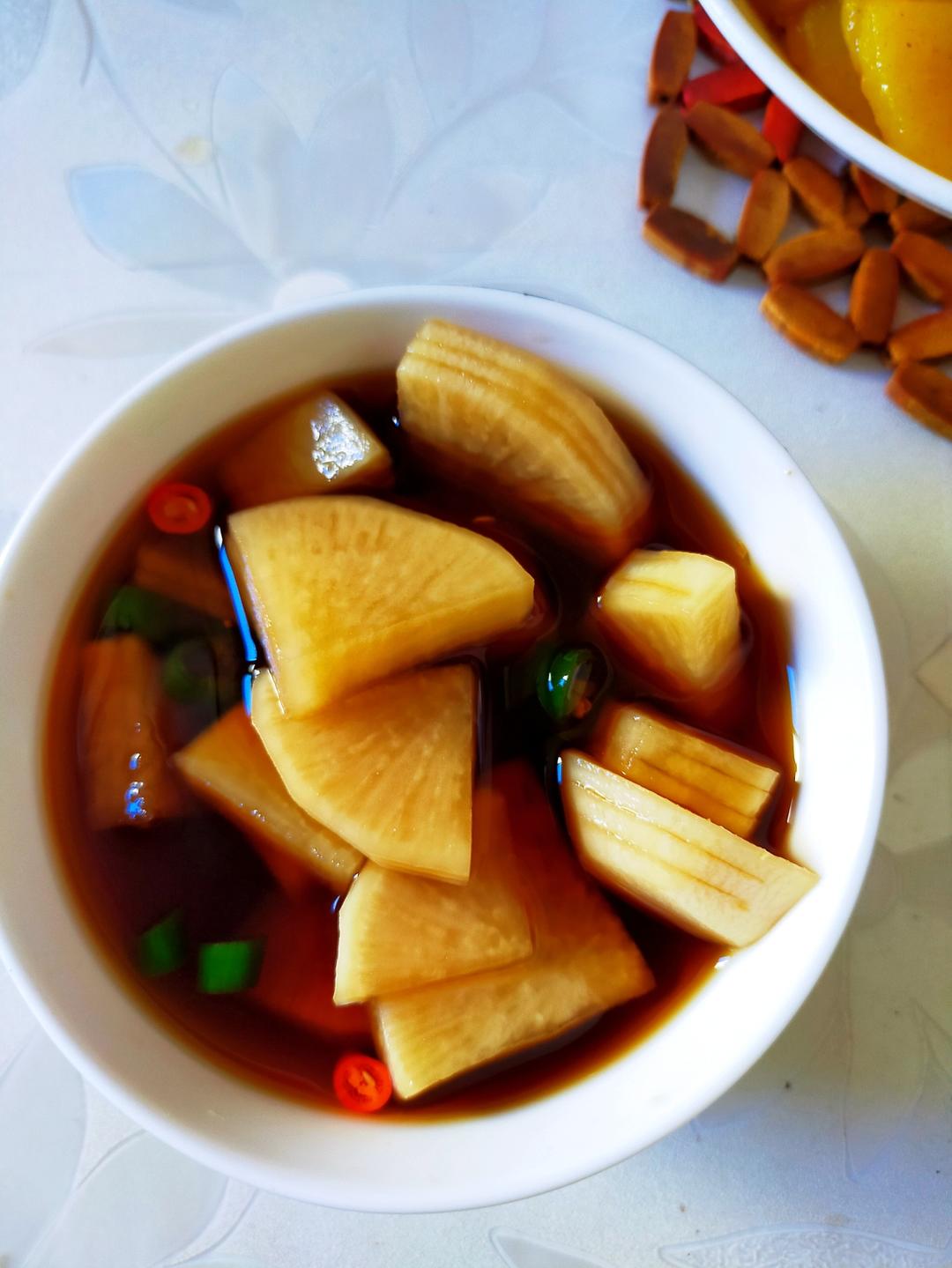 三步爽口酸酸辣辣腌萝卜片小咸菜