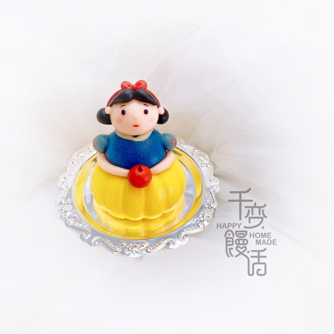 3D立体可爱造型馒头 超可爱的白雪胖公举-白雪公主