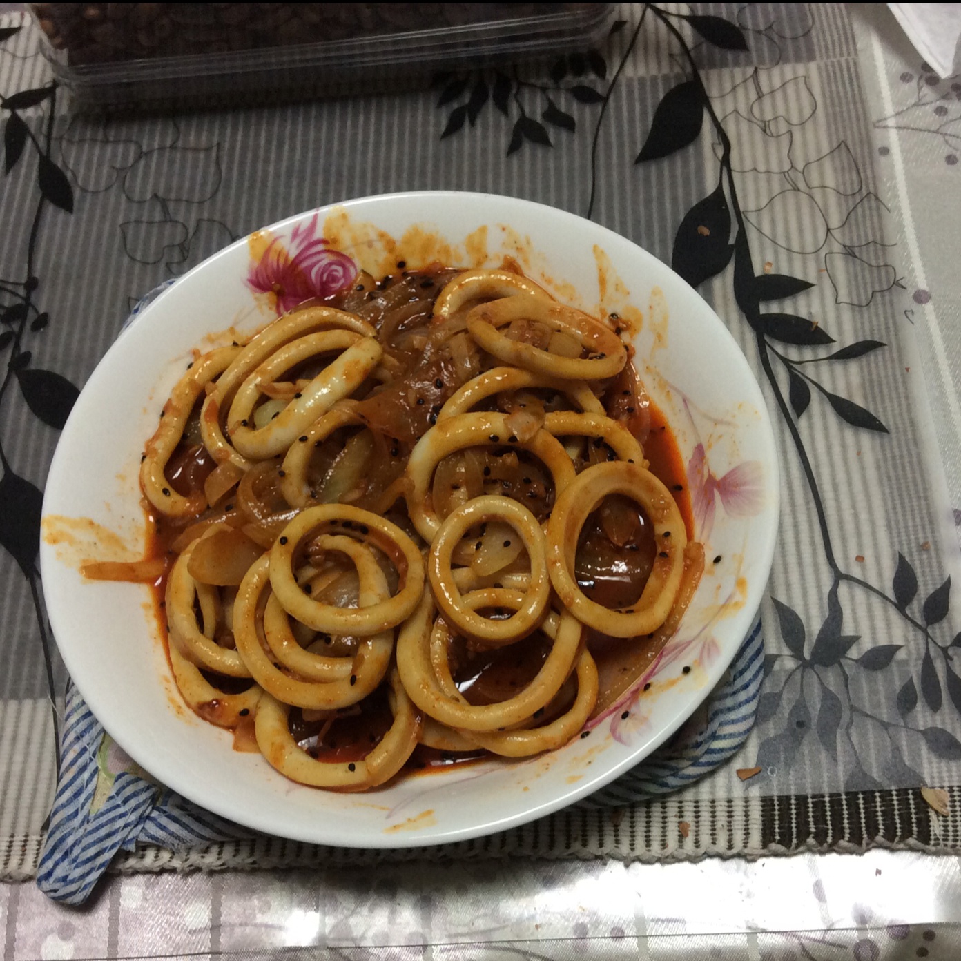韩式辣酱炒鱿鱼