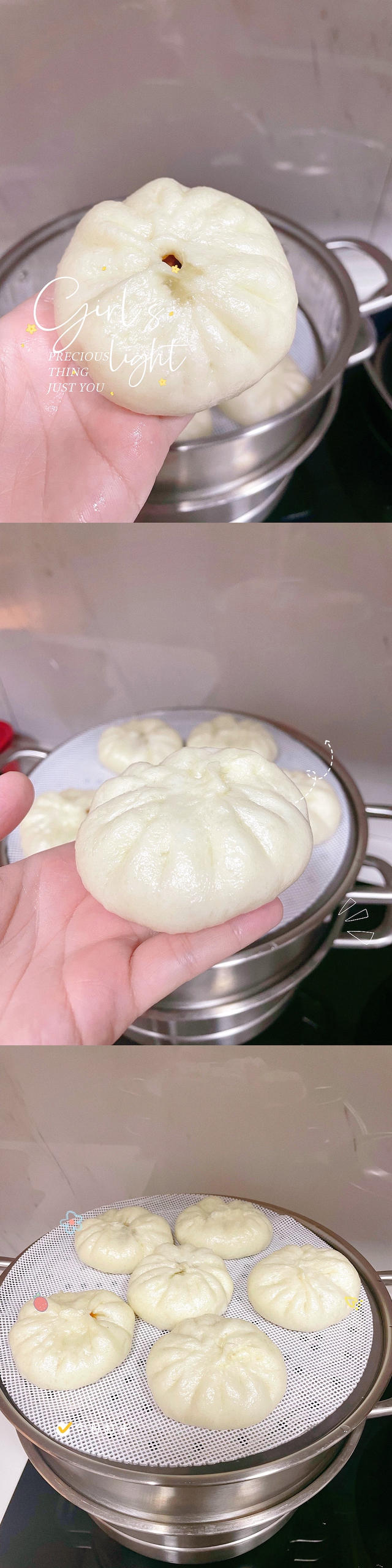 解密水光肌㊙️爆汁叉烧包（全视频）