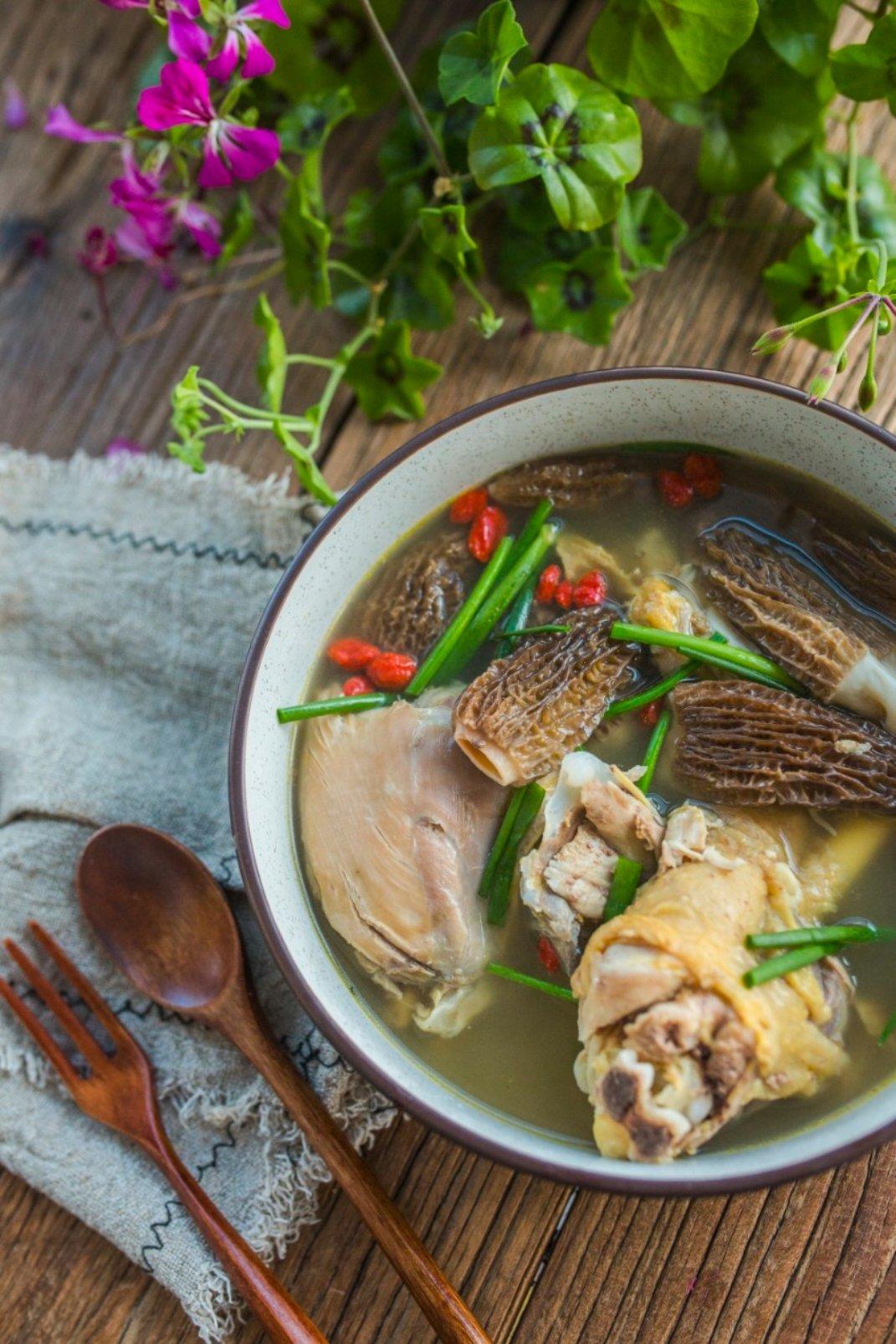 lily-0823做的鸡汤羊肚菌