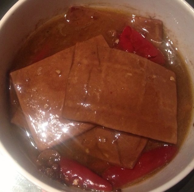 卤豆干