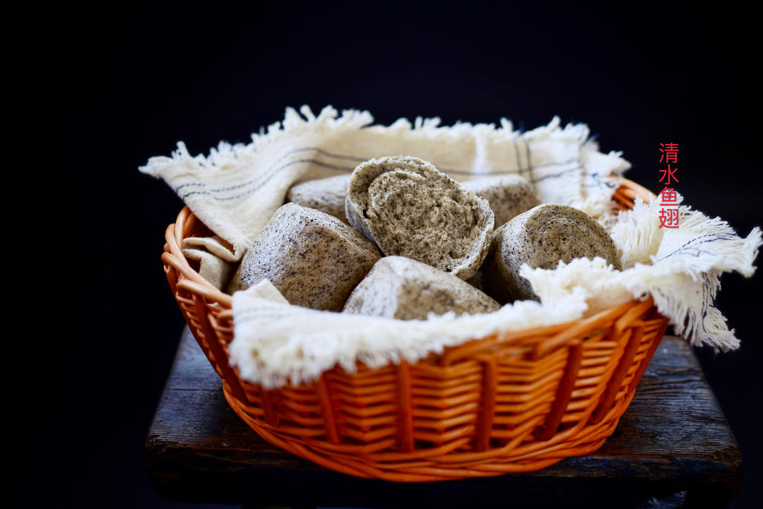 黑芝麻刀切馒头