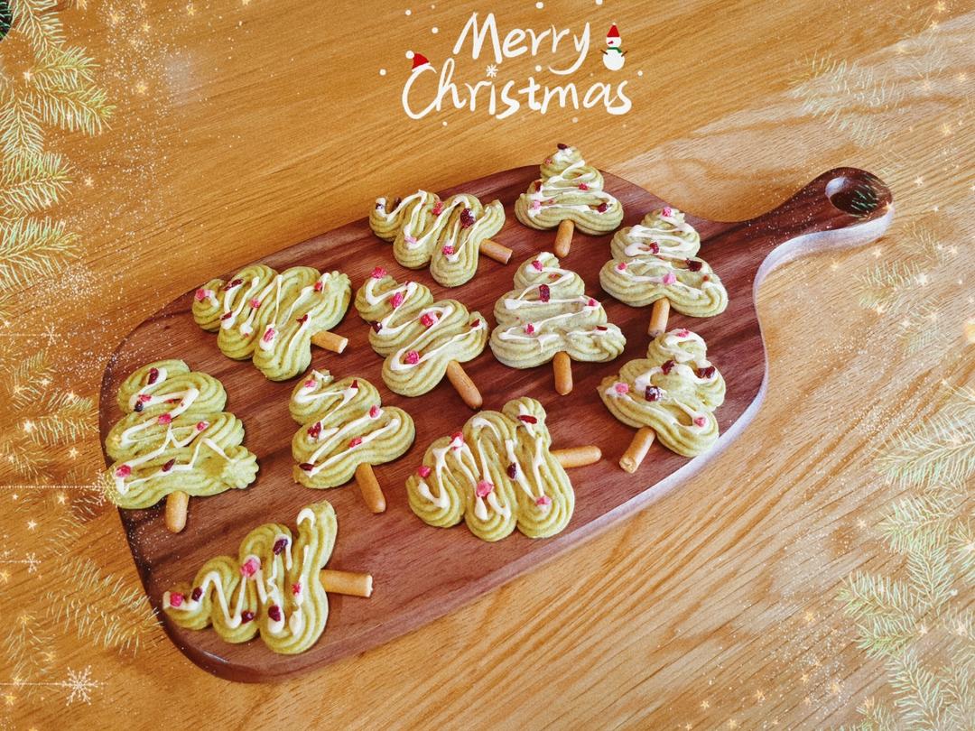 圣诞主题挤花曲奇