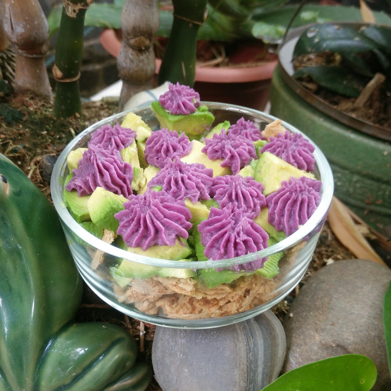 奶油紫薯泥