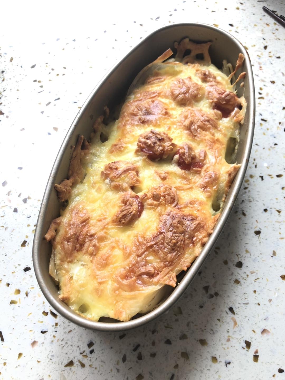 东北人的西餐——烤冷面版意式千层面的做法