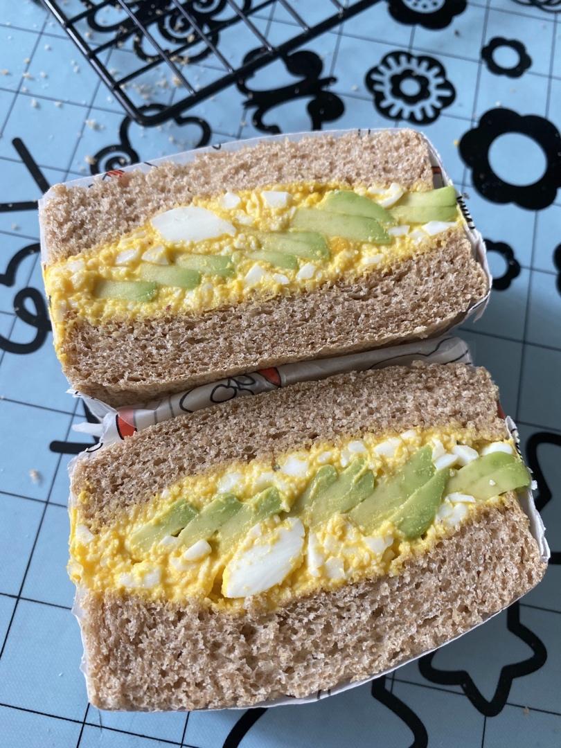 牛油果鸡蛋三明治