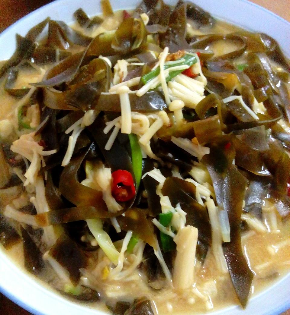 金针菇炒海带