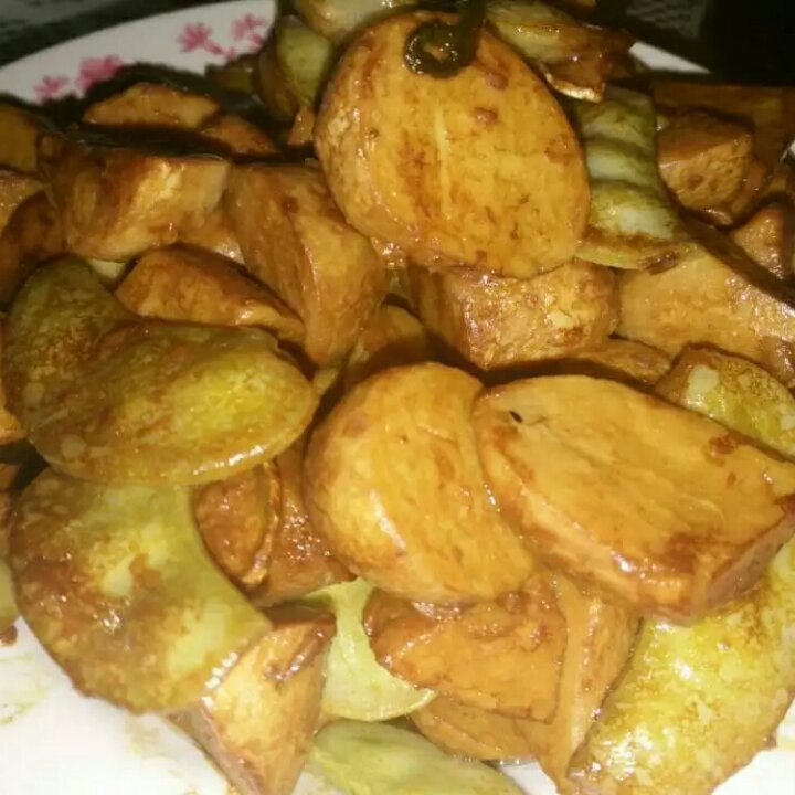 扁豆烧芋头