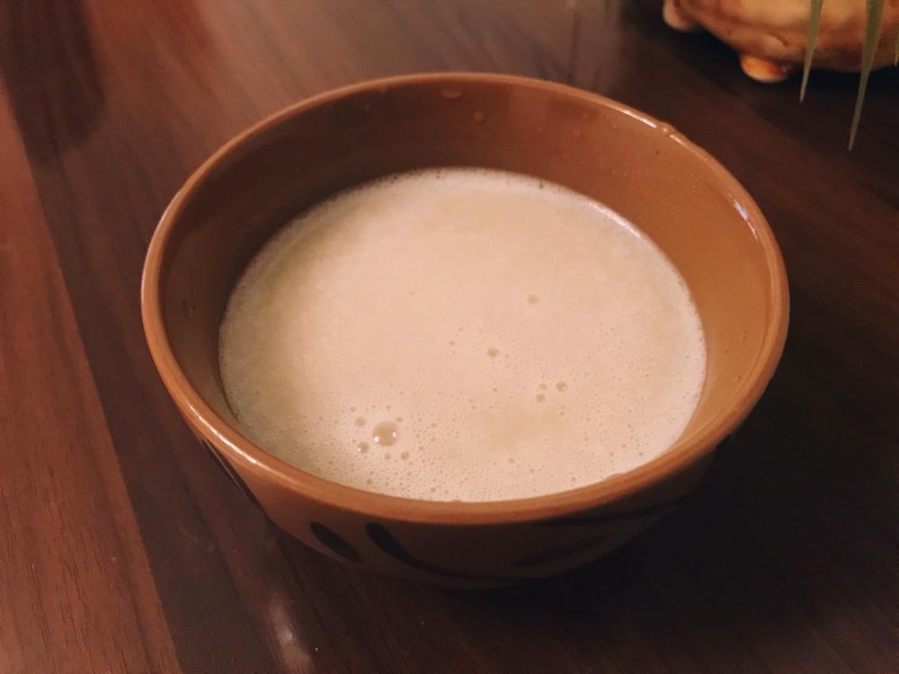 蜜桃豆浆饮