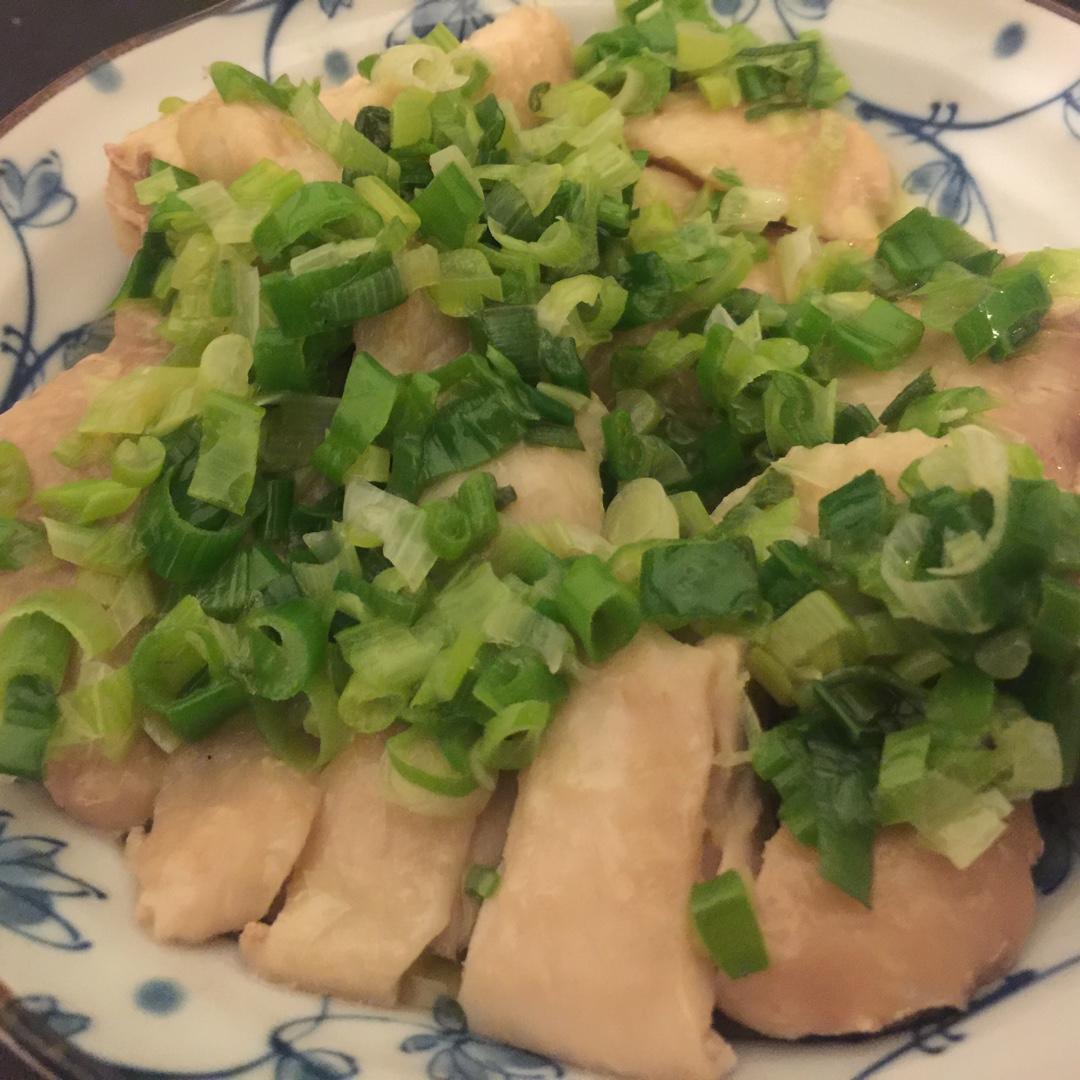 葱油白切鸡