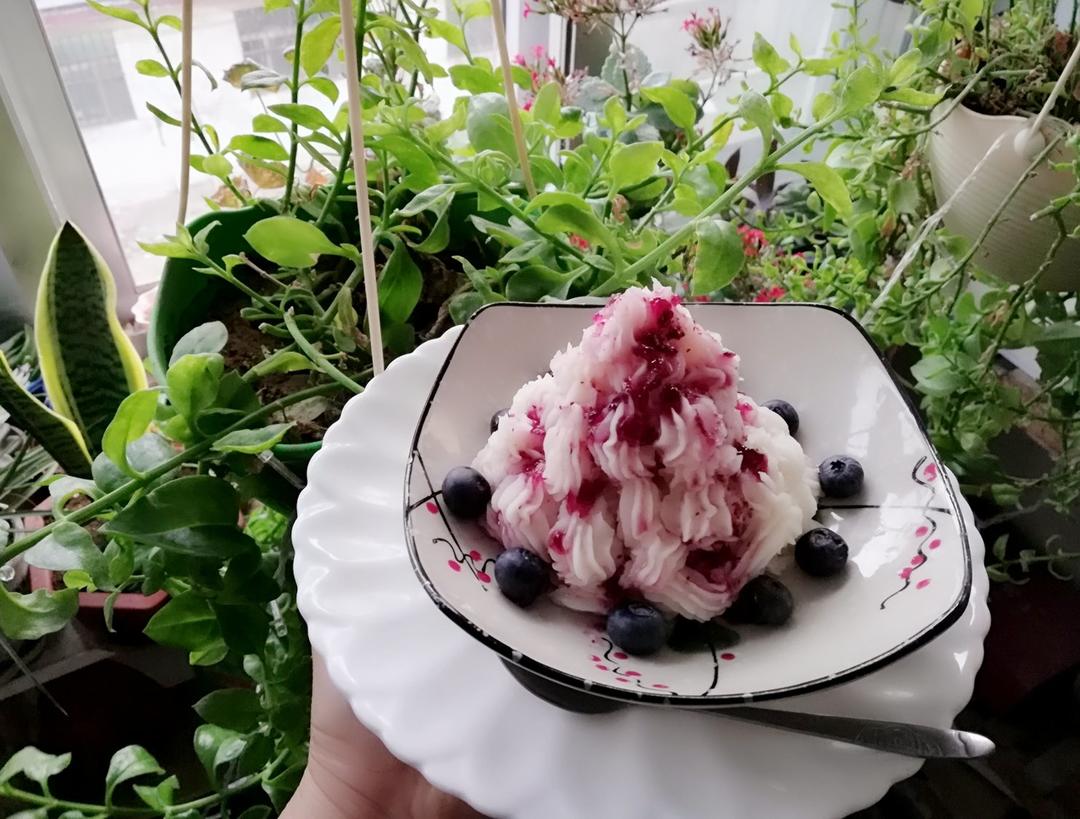 蓝莓山药泥