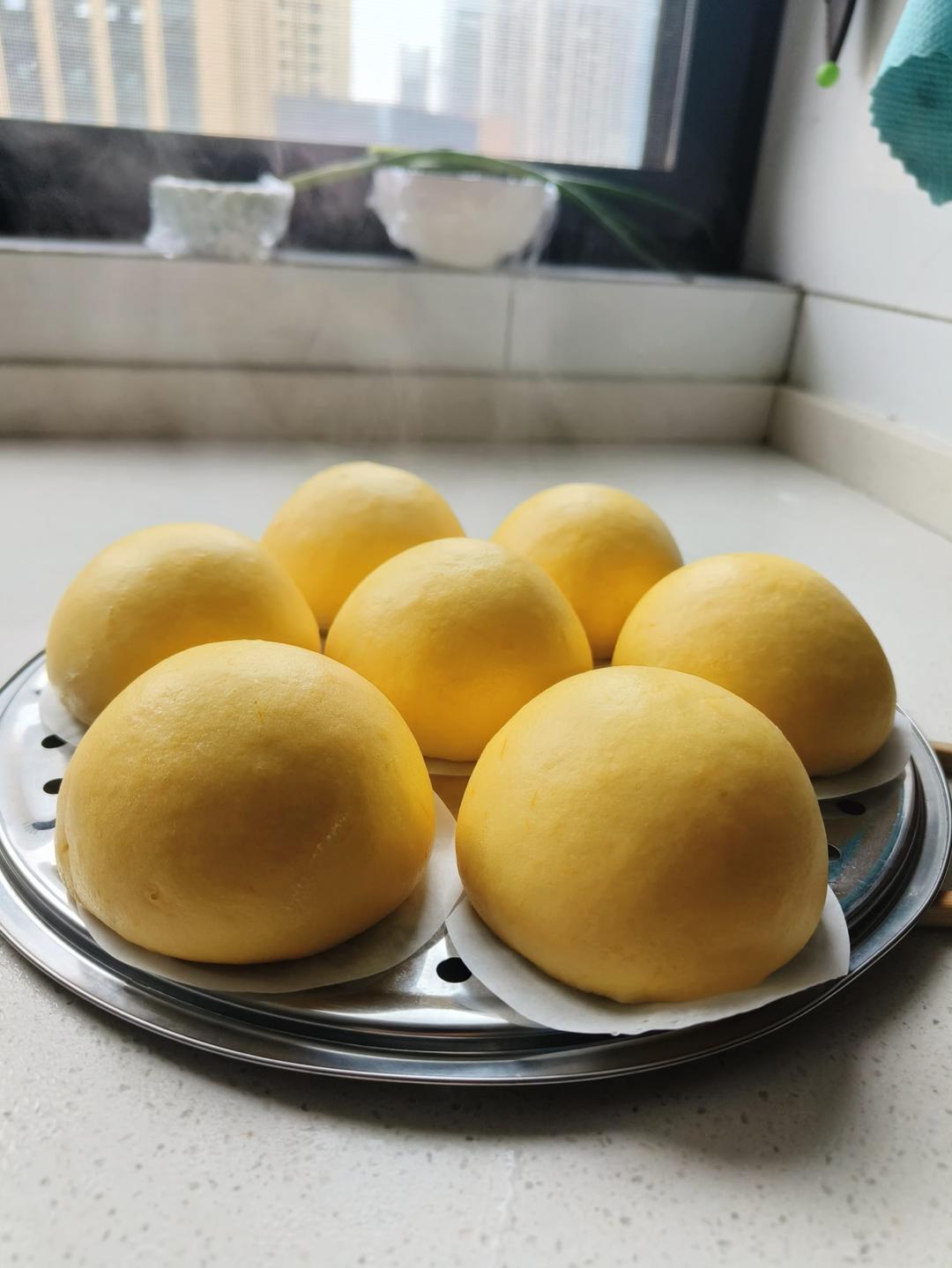 南瓜馒头（一次发酵）