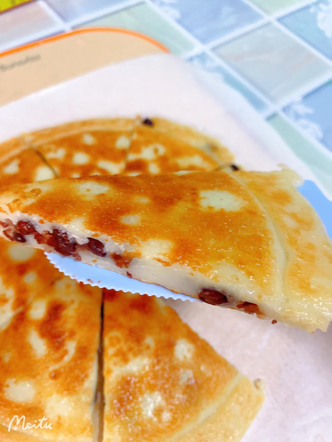 蜜豆糯米饼