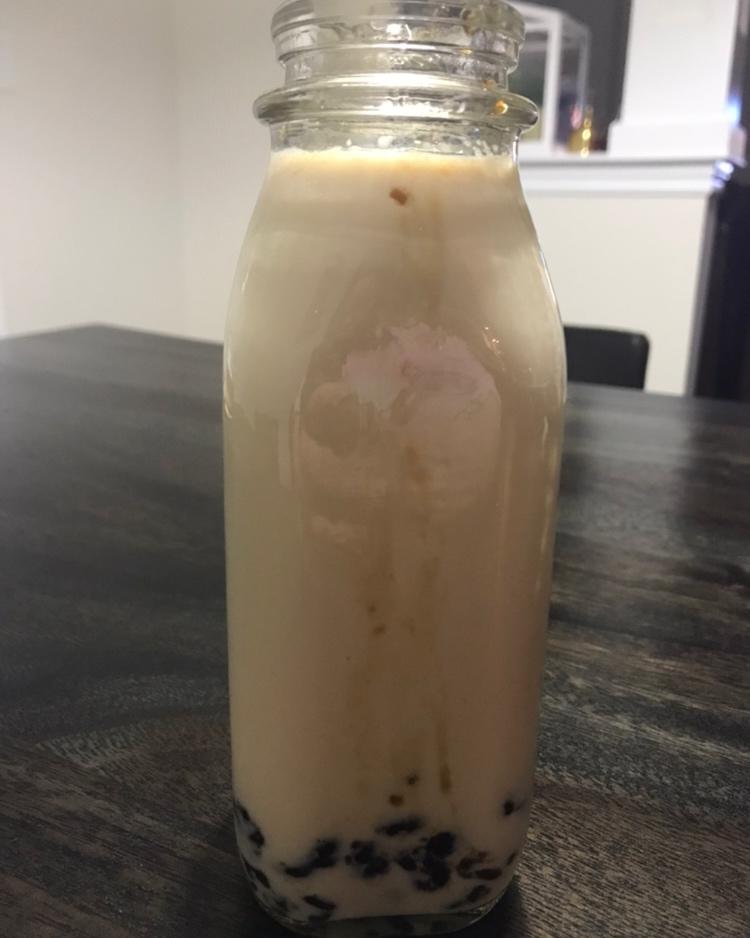 阿氏奶茶铺子：珍珠+野米+仙草+奶盖【曼食慢语】