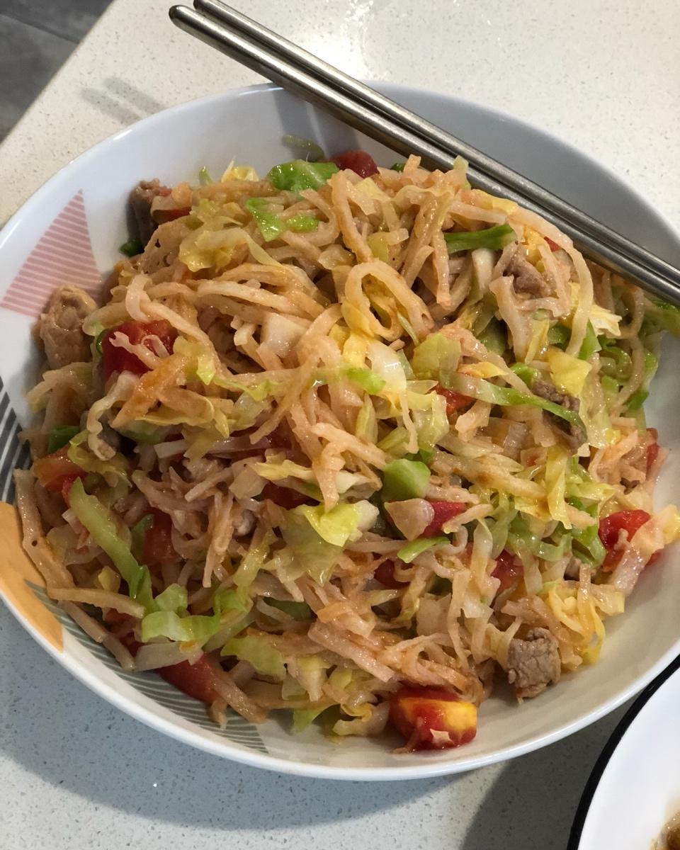 老北京素炒饼(肉炒饼)