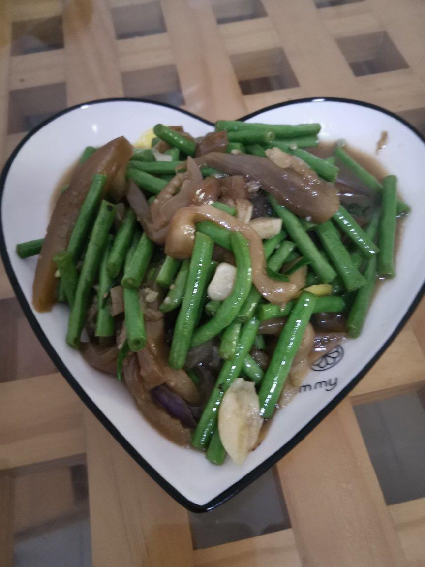 茄豆合炒