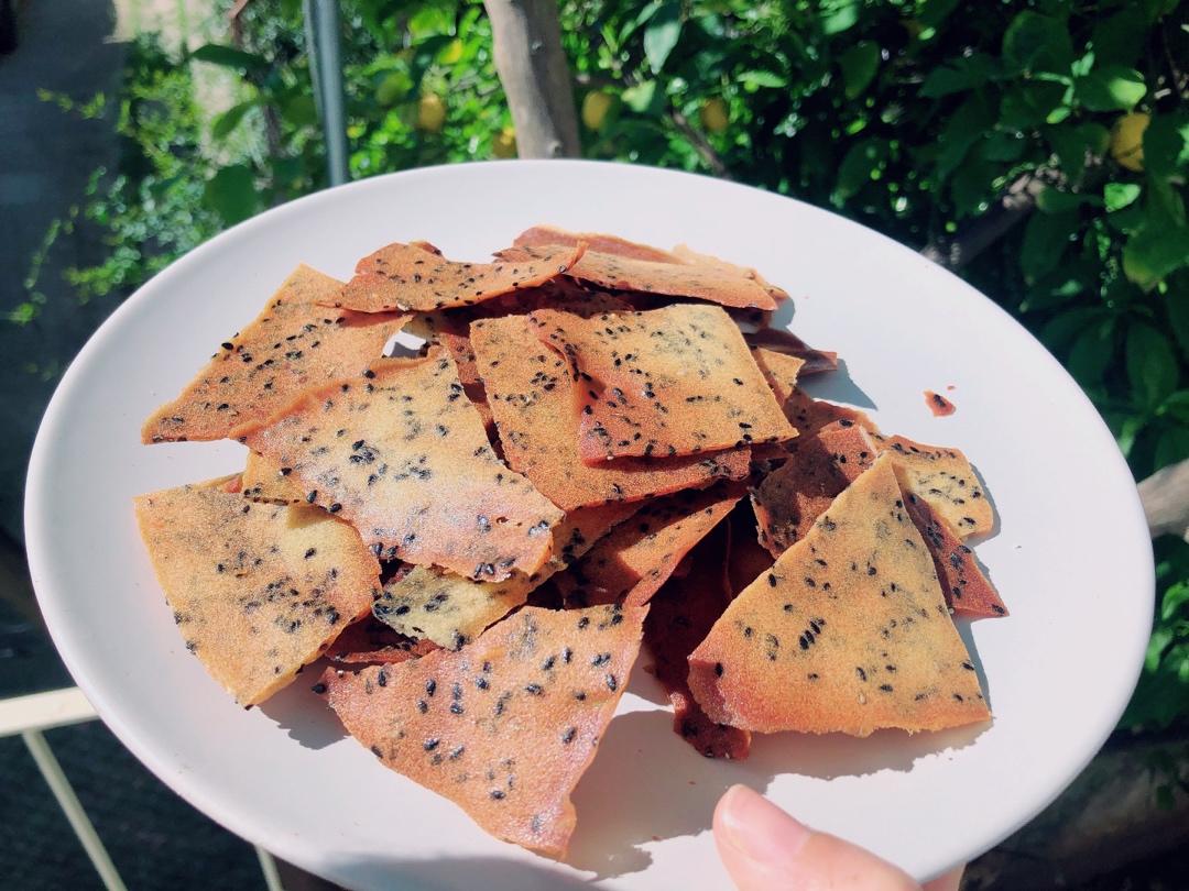 蛋白芝麻薄脆饼—消耗蛋白最好的方法