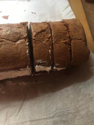 巧克力蛋糕卷的做法 步骤13