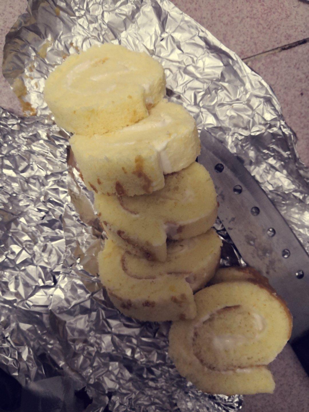 轻负担----迷你蜜豆蛋糕卷