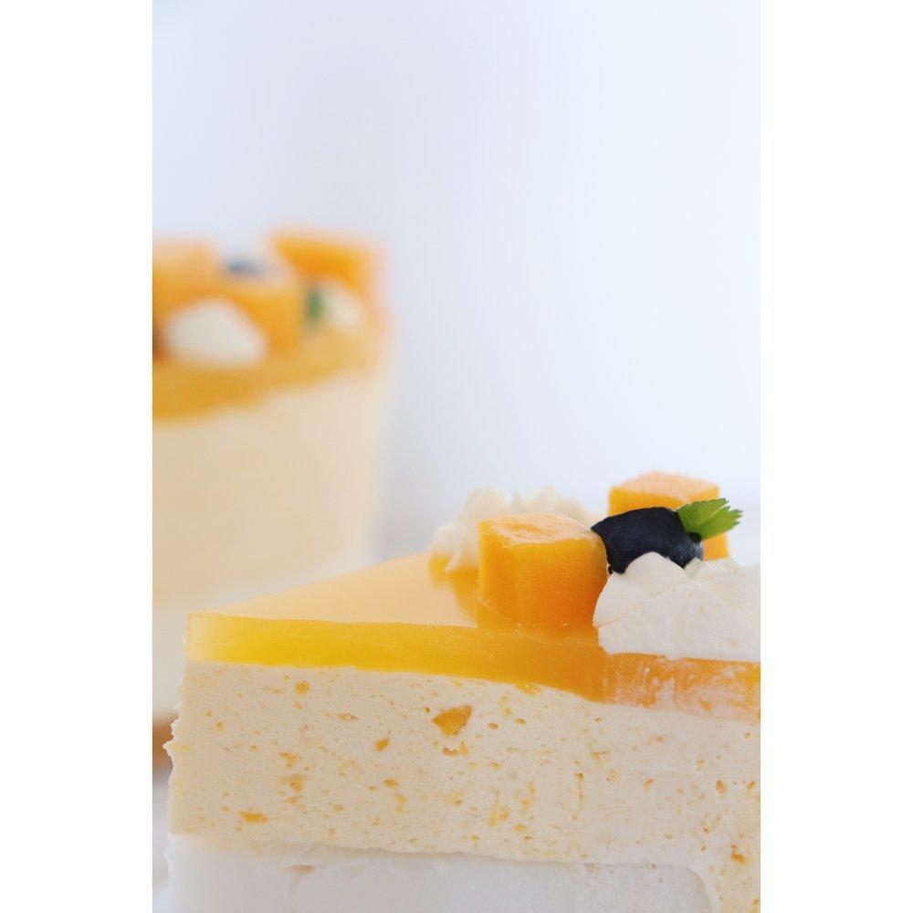 夏日芒果椰子慕斯蛋糕