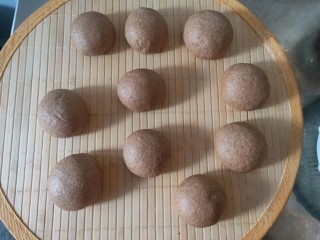 100%杂粮！               黑麦荞麦燕麦馒头      （有坚果版）