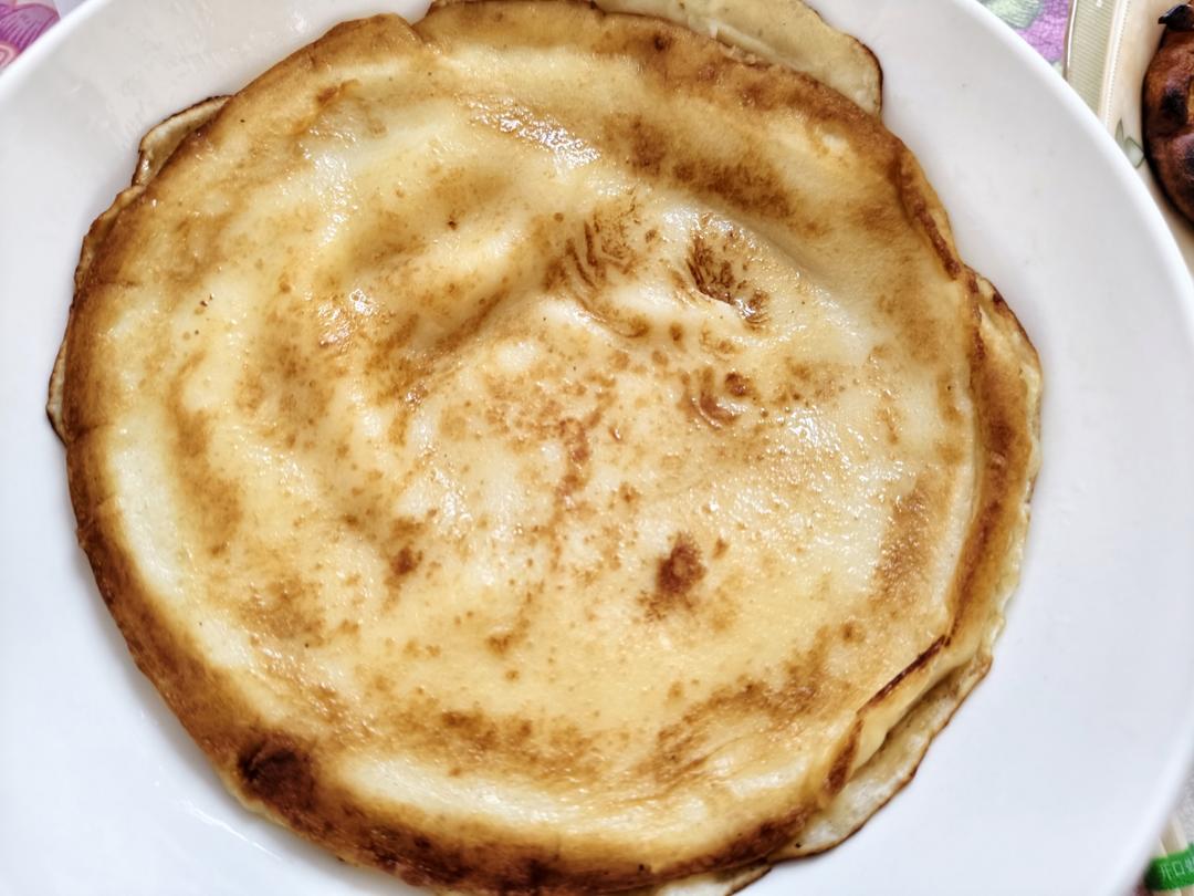 香蕉牛奶鸡蛋饼——免糖少油版