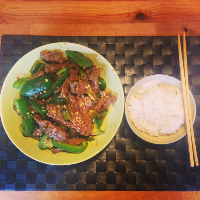 青椒牛柳