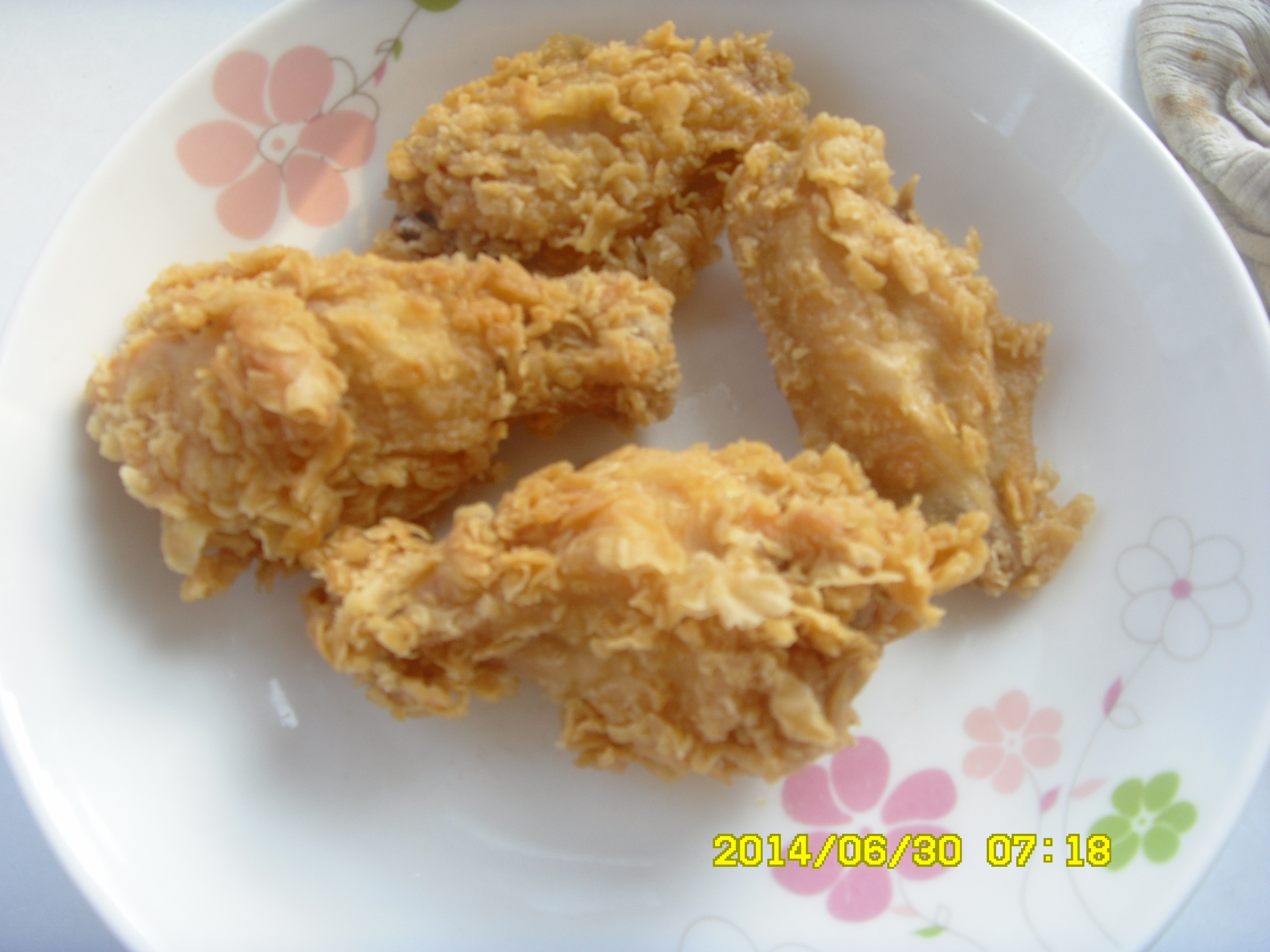 香脆辣味炸鸡翅