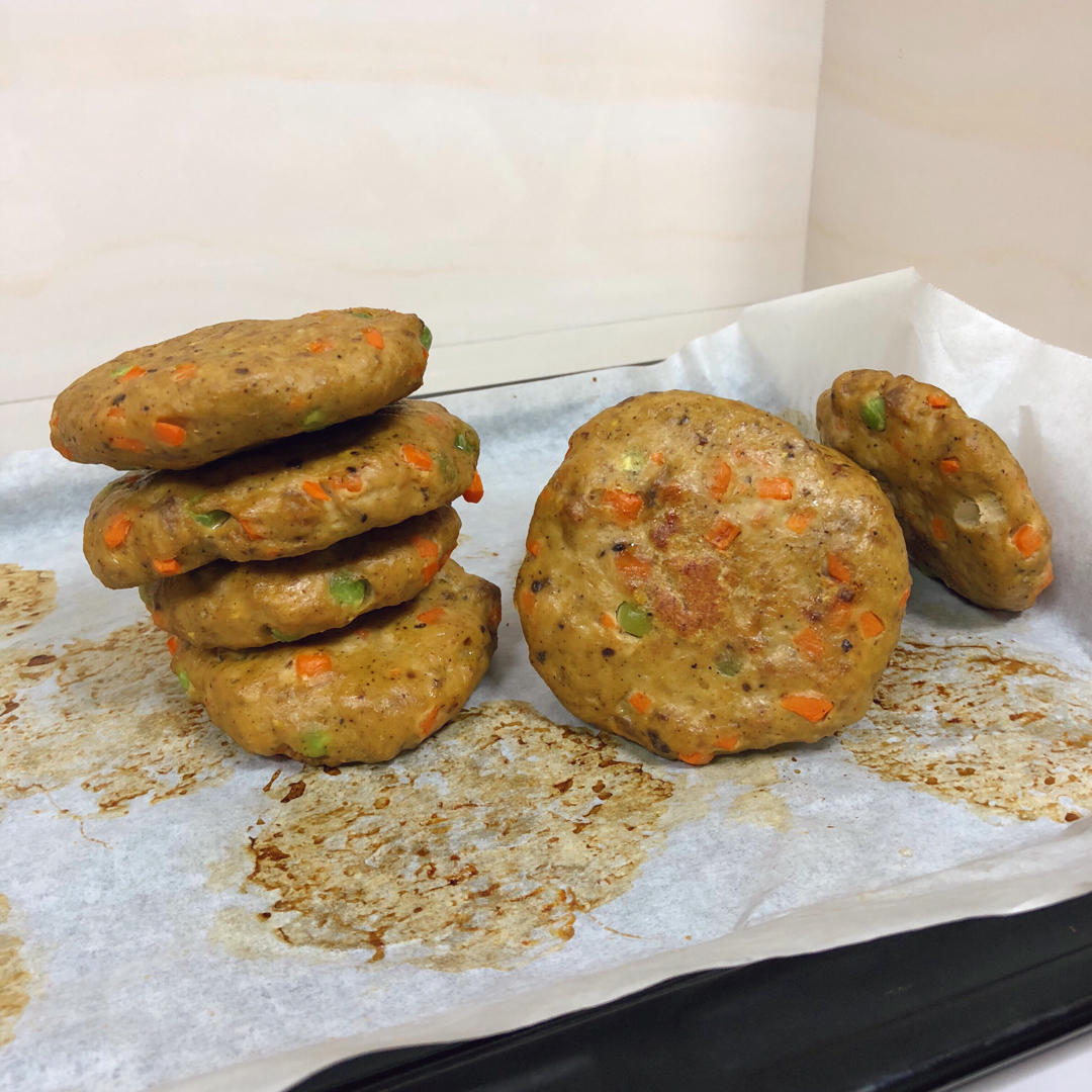 超详细の自制健康汉堡鸡肉饼｜烤箱版田园脆鸡堡#Healthymeals#