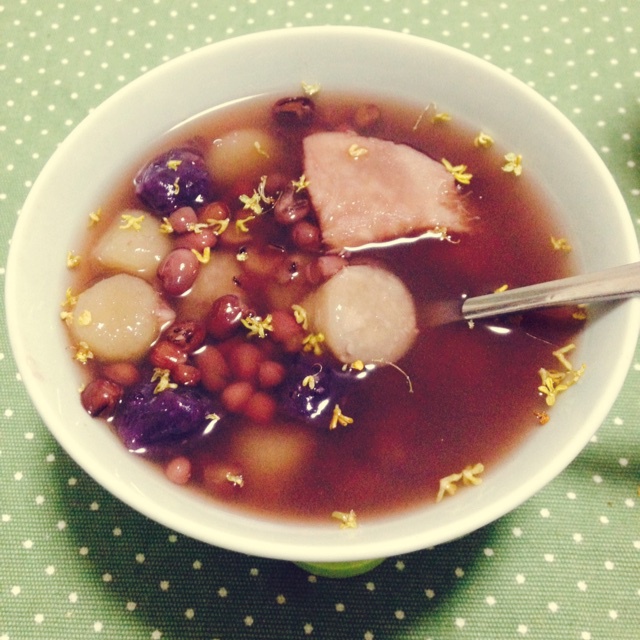 just_susu做的芋圆红豆汤