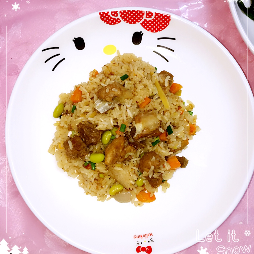 喷香排骨焖饭（爆好吃）