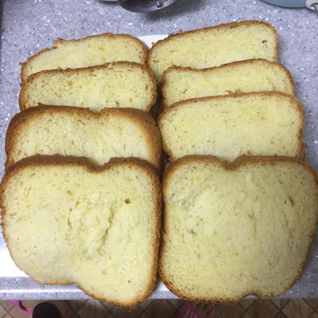 超级好吃的原味面包（面包机版）