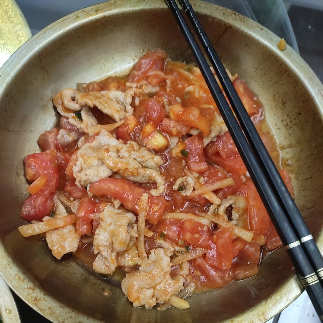 西红柿炒肉片
